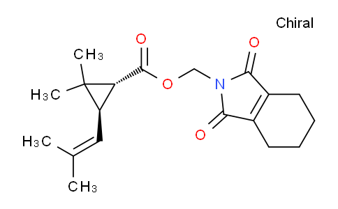 CAS No. 1166-46-7, (1,3-dioxo-1,3,4,5,6,7-hexahydro-2H-isoindol-2-yl)methyl (1R,3R)-2,2-dimethyl-3-(2-methylprop-1-en-1-yl)cyclopropane-1-carboxylate
