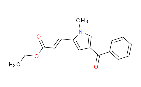 CAS No. 128843-39-0, Ethyl 3-(4-benzoyl-1-methyl-1H-pyrrol-2-yl)-acrylate