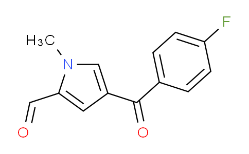 CAS No. 128843-61-8, 4-(4-Fluorobenzoyl)-1-methyl-1H-pyrrole-2-carbaldehyde