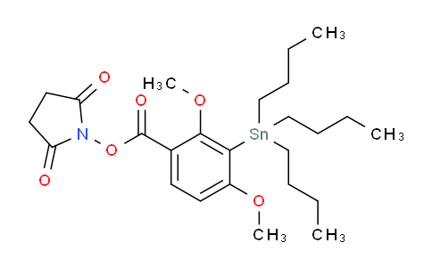 DY718291 | 122452-56-6 | 2,5-dioxopyrrolidin-1-yl 2,4-dimethoxy-3-(tributylstannyl)benzoate