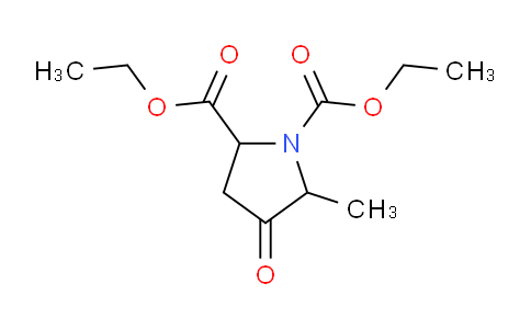 CAS No. 2764-37-6, diethyl 5-methyl-4-oxopyrrolidine-1,2-dicarboxylate