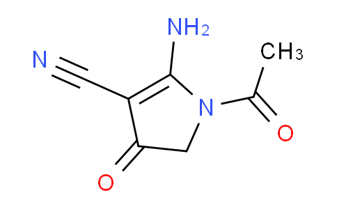 CAS No. 590374-61-1, 1-Acetyl-2-amino-4-oxo-4,5-dihydro-1H-pyrrole-3-carbonitrile