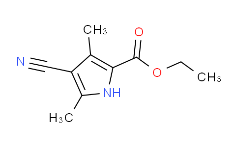 CAS No. 6297-38-7, ethyl 4-cyano-3,5-dimethyl-1H-pyrrole-2-carboxylate