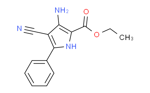 CAS No. 74455-26-8, ethyl 3-amino-4-cyano-5-phenyl-1H-pyrrole-2-carboxylate