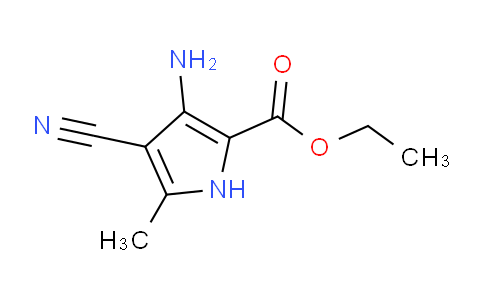 CAS No. 74455-30-4, Ethyl 3-amino-4-cyano-5-methyl-1H-pyrrole-2-carboxylate