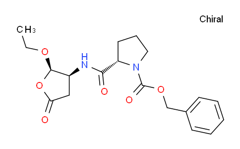 CAS No. 864167-16-8, (S)-Benzyl 2-(((2R,3S)-2-ethoxy-5-oxotetrahydrofuran-3-yl)carbamoyl)pyrrolidine-1-carboxylate