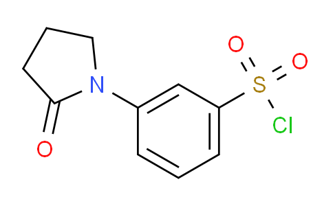 CAS No. 344312-54-5, 3-(2-Oxopyrrolidin-1-yl)benzene-1-sulfonyl chloride