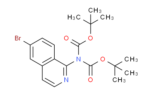 CAS No. 911305-48-1, Bis(2-methyl-2-propanyl) (6-bromo-1-isoquinolinyl)imidodicarbonate