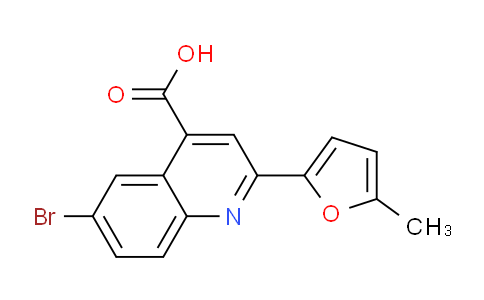 CAS No. 350998-12-8, 6-bromo-2-(5-methyl-2-furyl)quinoline-4-carboxylic acid