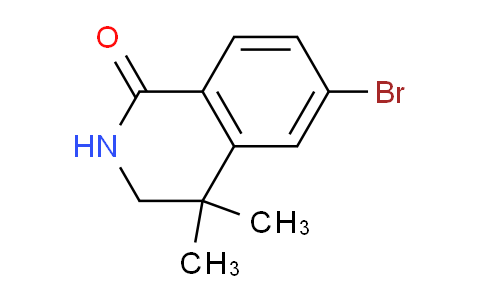 CAS No. 1396777-58-4, 6-Bromo-4,4-dimethyl-3,4-dihydroisoquinolin-1(2H)-one