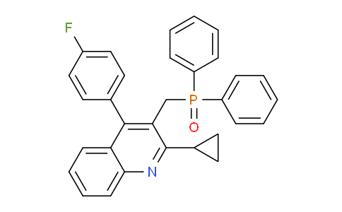 CAS No. 146578-99-6, 2-Cyclopropyl-3-[(diphenylphosphinyl)methyl]-4-(4-fluorophenyl)quinoline