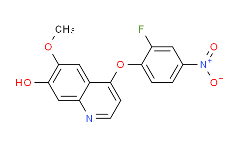 CAS No. 479690-08-9, 4-(2-Fluoro-4-nitrophenoxy)-7-hydroxy-6-methoxyquinoline