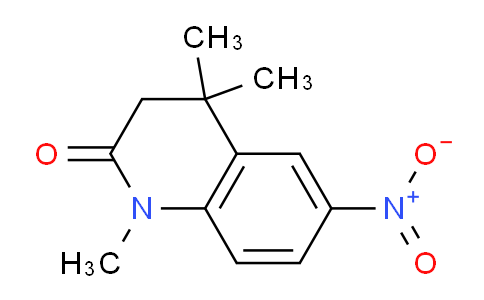 CAS No. 144583-89-1, 1,4,4-trimethyl-6-nitro-3,4-dihydroquinolin-2(1H)-one