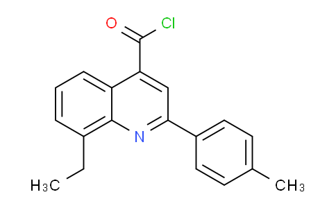 CAS No. 1160261-22-2, 8-ethyl-2-(p-tolyl)quinoline-4-carbonyl chloride
