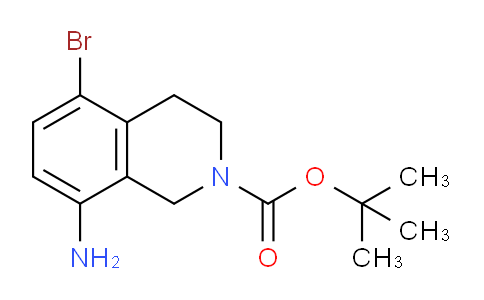 CAS No. 1260763-55-0, tert-butyl 8-amino-5-bromo-3,4-dihydroisoquinoline-2(1H)-carboxylate