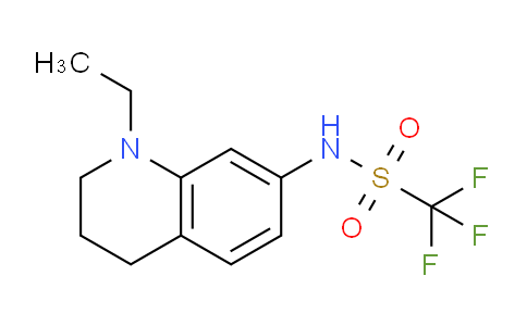 CAS No. 848080-31-9, N-(1-ethyl-1,2,3,4-tetrahydroquinolin-7-yl)-1,1,1-trifluoromethanesulfonamide