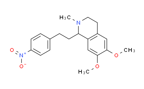 CAS No. 63937-57-5, 6,7-dimethoxy-2-methyl-1-(4-nitrophenethyl)-1,2,3,4-tetrahydroisoquinoline