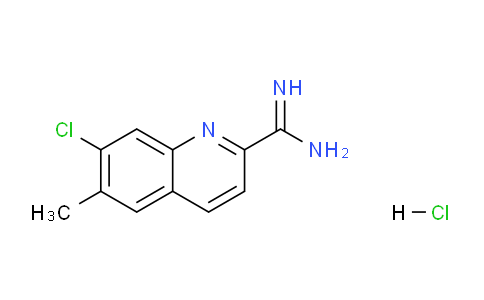 CAS No. 1179361-03-5, 7-chloro-6-methylquinoline-2-carboximidamide hydrochloride