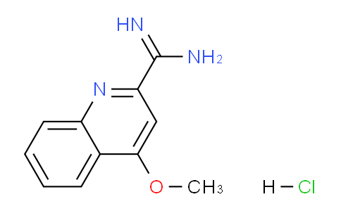 CAS No. 1179361-98-8, 4-methoxyquinoline-2-carboximidamide hydrochloride