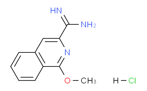 CAS No. 1179360-64-5, 1-methoxyisoquinoline-3-carboximidamide hydrochloride