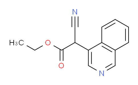 CAS No. 117646-39-6, ethyl 2-cyano-2-(isoquinolin-4-yl)acetate