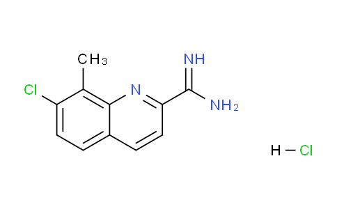 CAS No. 1179360-89-4, 7-chloro-8-methylquinoline-2-carboximidamide hydrochloride