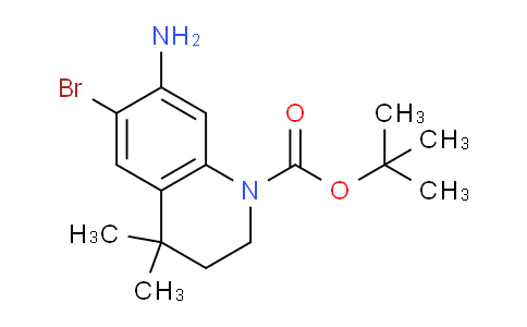 CAS No. 1187932-29-1, tert-butyl 7-amino-6-bromo-4,4-dimethyl-3,4-dihydroquinoline-1(2H)-carboxylate