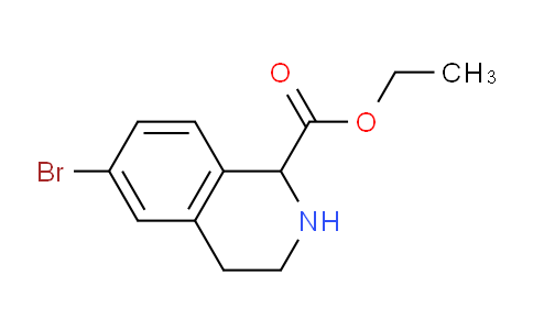 CAS No. 1260644-50-5, ethyl 6-bromo-1,2,3,4-tetrahydroisoquinoline-1-carboxylate