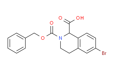 CAS No. 1260638-55-8, 2-((benzyloxy)carbonyl)-6-bromo-1,2,3,4-tetrahydroisoquinoline-1-carboxylic acid