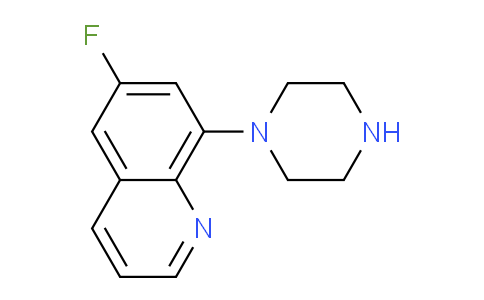 CAS No. 282547-87-9, 6-fluoro-8-(piperazin-1-yl)quinoline