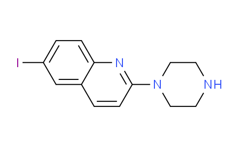 CAS No. 296759-25-6, 6-Iodo-2-piperazin-1-yl-quinoline
