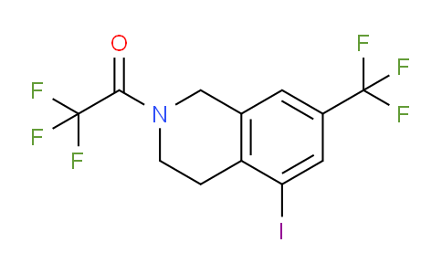 CAS No. 625126-88-7, 2,2,2-Trifluoro-1-(5-iodo-7-(trifluoromethyl)-3,4-dihydroisoquinolin-2(1H)-yl)ethanone