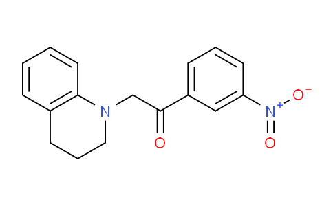 CAS No. 7477-81-8, 2-(3,4-dihydroquinolin-1(2H)-yl)-1-(3-nitrophenyl)ethan-1-one
