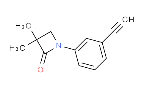 CAS No. 886361-64-4, 1-(3-ethynylphenyl)-3,3-dimethylazetidin-2-one