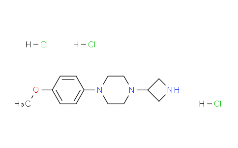 CAS No. 223381-99-5, 1-(azetidin-3-yl)-4-(4-methoxyphenyl)piperazine trihydrochloride