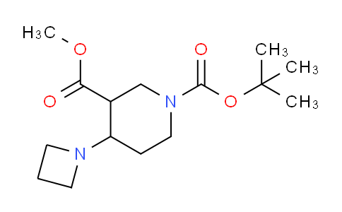 CAS No. 1147422-12-5, 1-(tert-butyl) 3-methyl 4-(azetidin-1-yl)piperidine-1,3-dicarboxylate