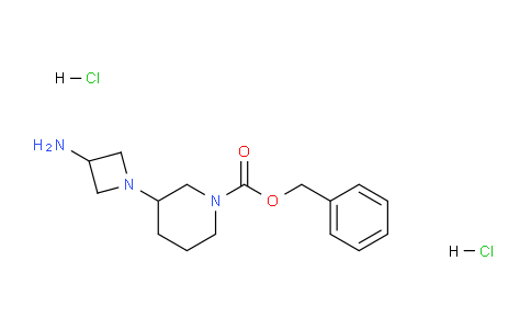 CAS No. 1179360-86-1, benzyl 3-(3-aminoazetidin-1-yl)piperidine-1-carboxylate dihydrochloride