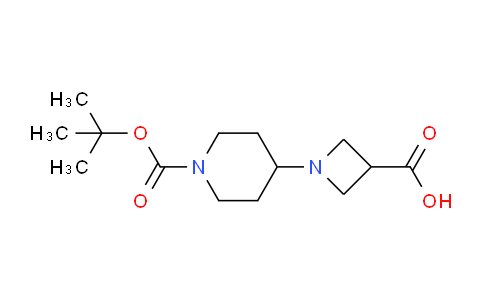 CAS No. 889953-58-6, 1-(1-(tert-butoxycarbonyl)piperidin-4-yl)azetidine-3-carboxylic acid