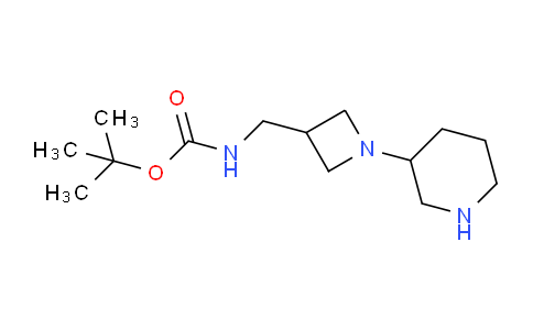 CAS No. 1131594-80-3, tert-butyl ((1-(piperidin-3-yl)azetidin-3-yl)methyl)carbamate