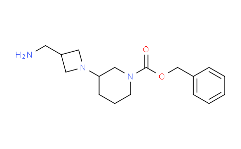 CAS No. 1131594-92-7, benzyl 3-(3-(aminomethyl)azetidin-1-yl)piperidine-1-carboxylate