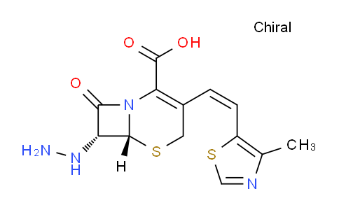 CAS No. 155723-02-7, (6R,7R)-7-hydrazinyl-3-((Z)-2-(4-methylthiazol-5-yl)vinyl)-8-oxo-5-thia-1-azabicyclo[4.2.0]oct-2-ene-2-carboxylic acid