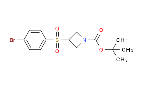 CAS No. 887593-59-1, 3-(4-Bromo-benzenesulfonyl)-azetidine-1-carboxylic acid tert-butyl ester