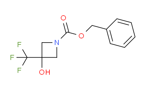 CAS No. 1356109-15-3, benzyl 3-hydroxy-3-(trifluoromethyl)azetidine-1-carboxylate