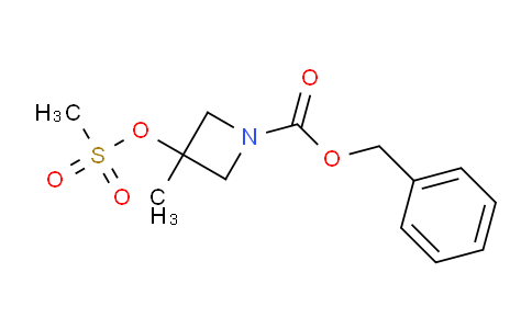 CAS No. 1356109-87-9, benzyl 3-methyl-3-((methylsulfonyl)oxy)azetidine-1-carboxylate