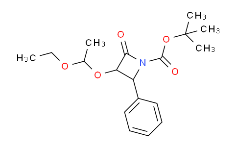 CAS No. 152089-12-8, tert-butyl 3-(1-ethoxyethoxy)-2-oxo-4-phenylazetidine-1-carboxylate