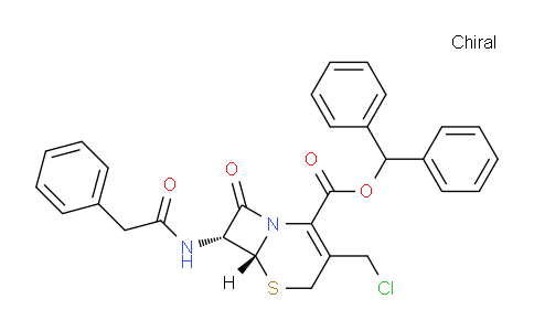 CAS No. 64308-63-0, 7-Phenylacetamido-3-chloromethyl-3-cephem-4-carboxylic acid di-phenyl methyl ester