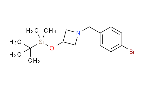CAS No. 1054483-36-1, 1-(4-Bromobenzyl)-3-[(tert-butyldimethylsilyl)oxy]azetidine