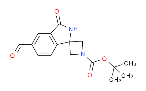 CAS No. 1416440-47-5, tert-Butyl 5'-formyl-3'-oxospiro[azetidine-3,1'-isoindoline]-1-carboxylate