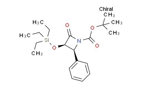 CAS No. 149107-85-7, cis-tert-Butyl 2-oxo-4-phenyl-3-((triethylsilyl)oxy)azetidine-1-carboxylate