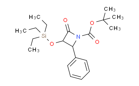 CAS No. 914224-36-5, tert-Butyl 2-oxo-4-phenyl-3-((triethylsilyl)oxy)azetidine-1-carboxylate